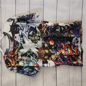 Yu-Gi-Oh Monsters Inspired 3D Sublimation Print Yugioh Graphic Tee M